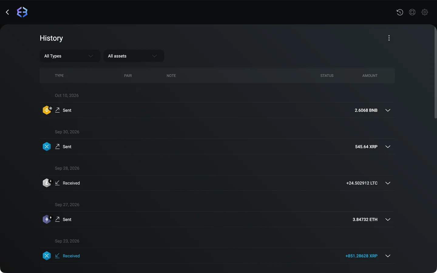 Exodus on desktop, 3