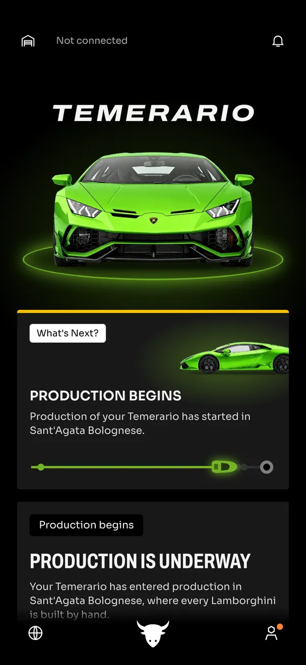 Lamborghini screen 1