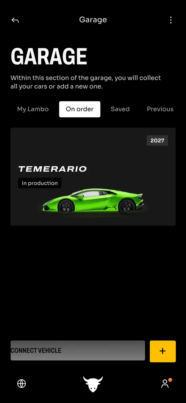 Lamborghini screen 2